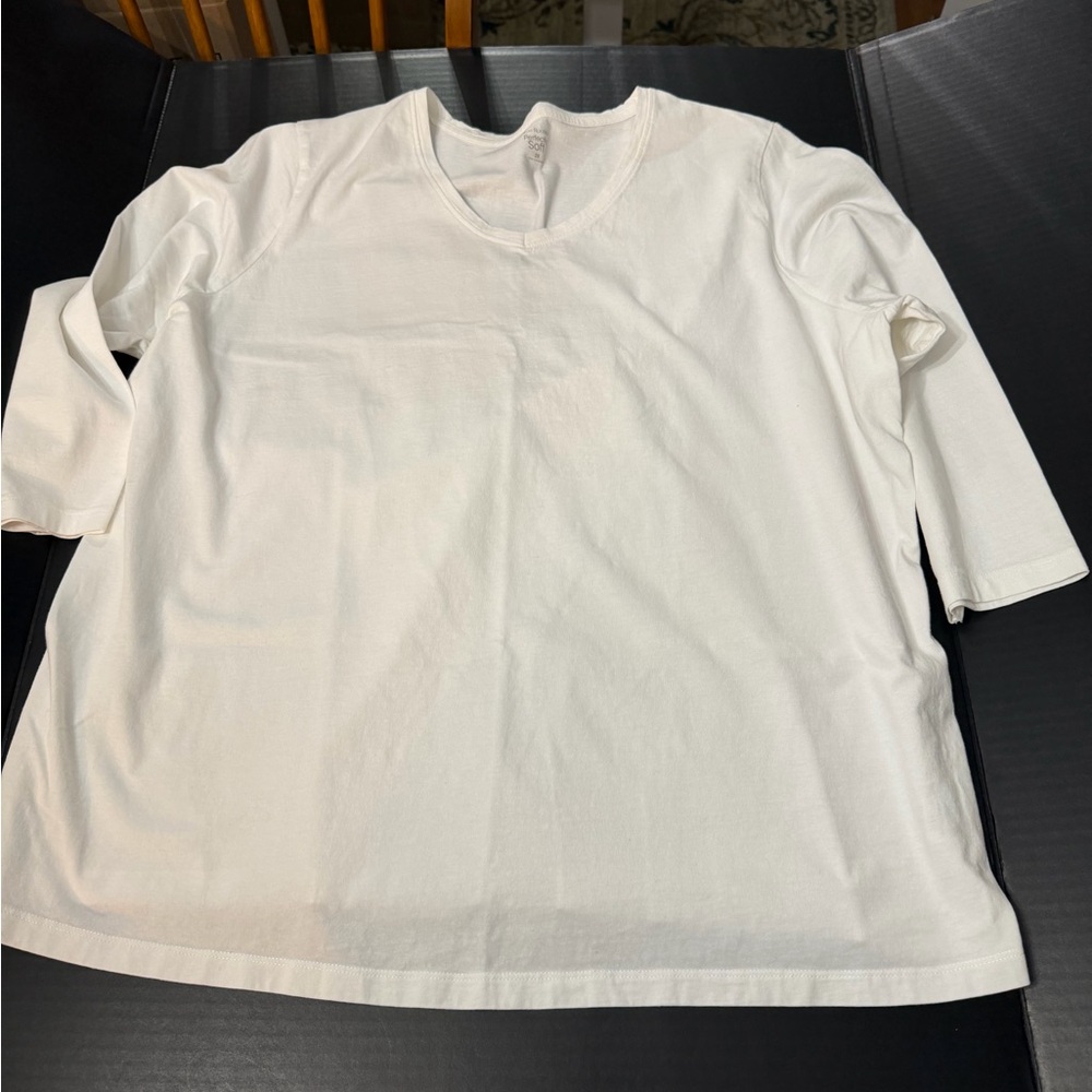 Kim Rogers White Long Sleeve Tee